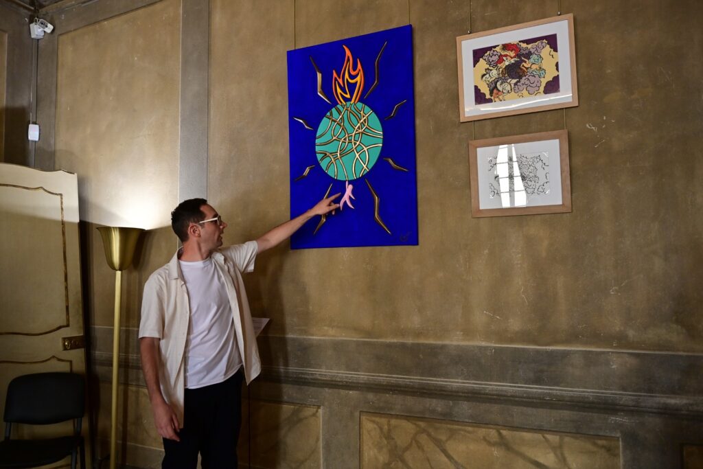L'artiste Coun expose ses œuvre au Palais Lascaris de Nice.